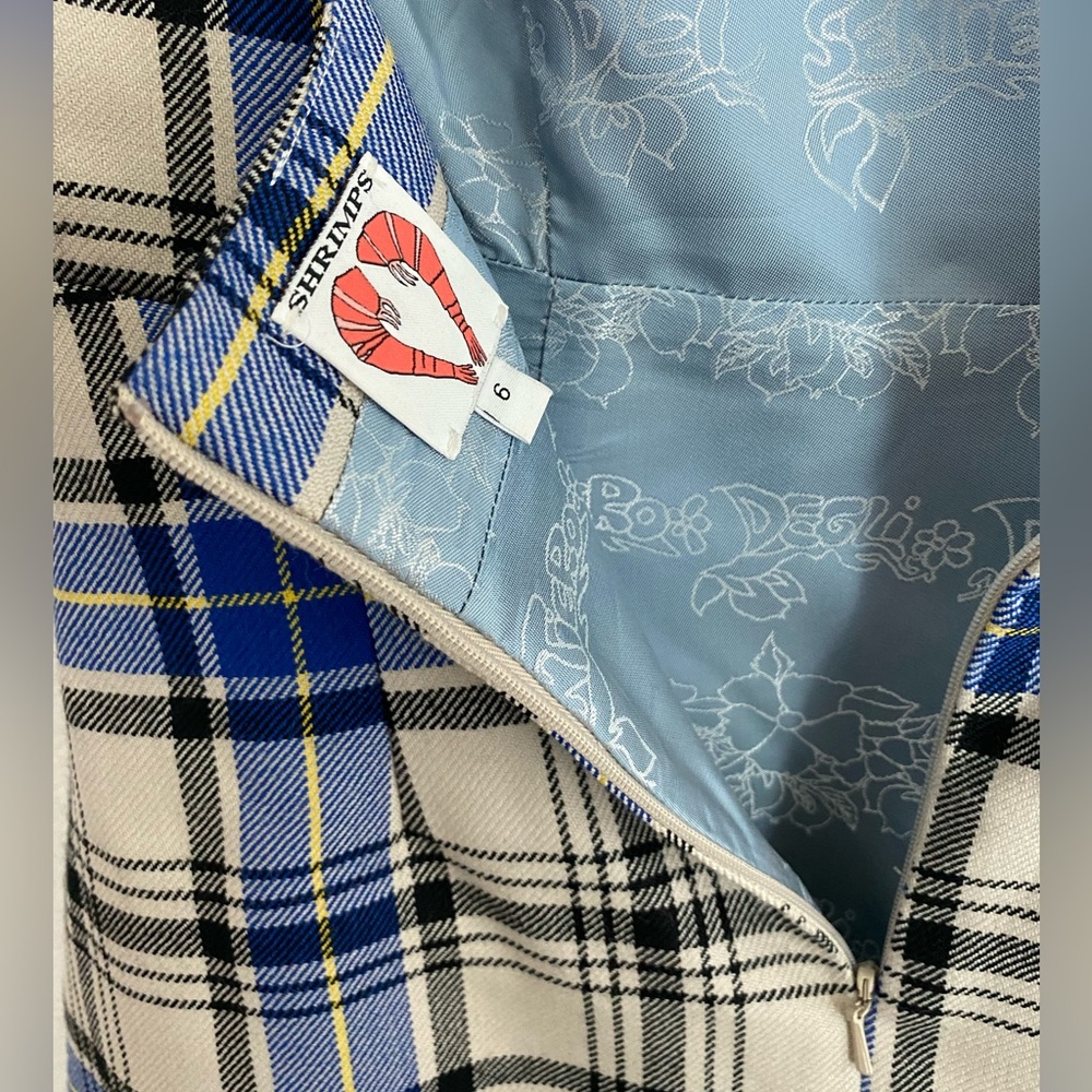 Shrimps Plaid Wool Mini Dress - Picture 8 of 9